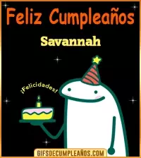 Flork meme Cumpleaños Savannah